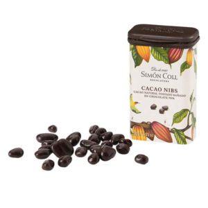 Cacao nibs 30g tin simon coll